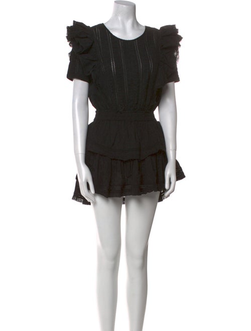 LoveShackFancy Scoop Neck Mini Dress