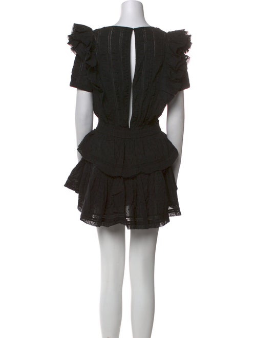 LoveShackFancy Scoop Neck Mini Dress