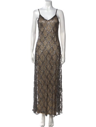 LoveShackFancy Lace Pattern Long Dress