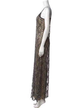 LoveShackFancy Lace Pattern Long Dress