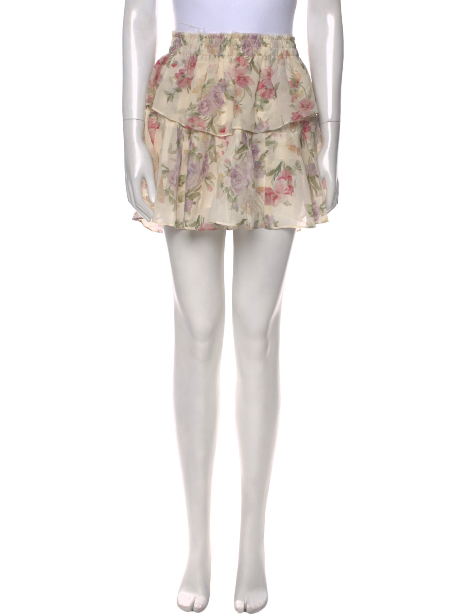 LoveShackFancy Silk Mini Skirt