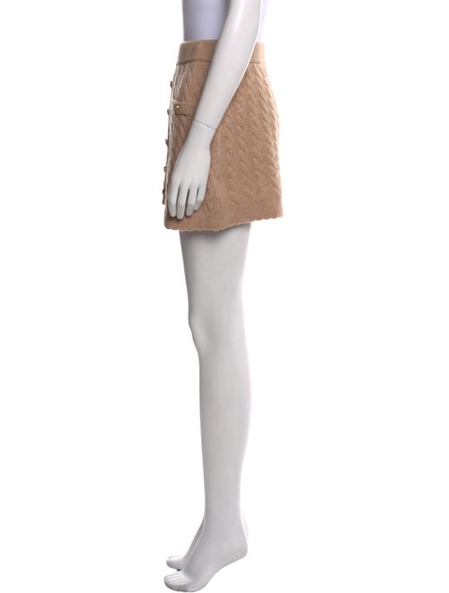 LoveShackFancy Wool Mini Skirt