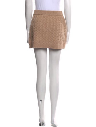 LoveShackFancy Wool Mini Skirt