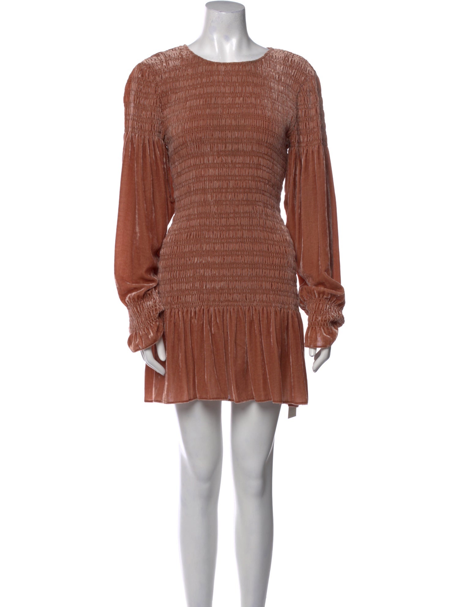 LoveShackFancy Scoop Neck Mini Dress