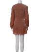 LoveShackFancy Scoop Neck Mini Dress