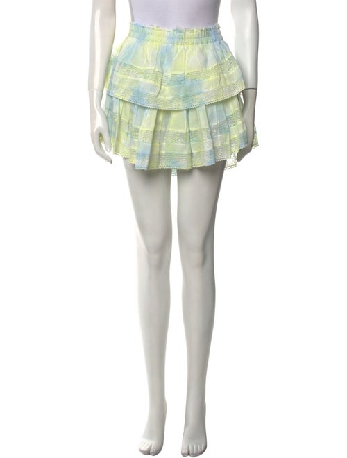 LoveShackFancy Tie-Dye Print Mini Skirt