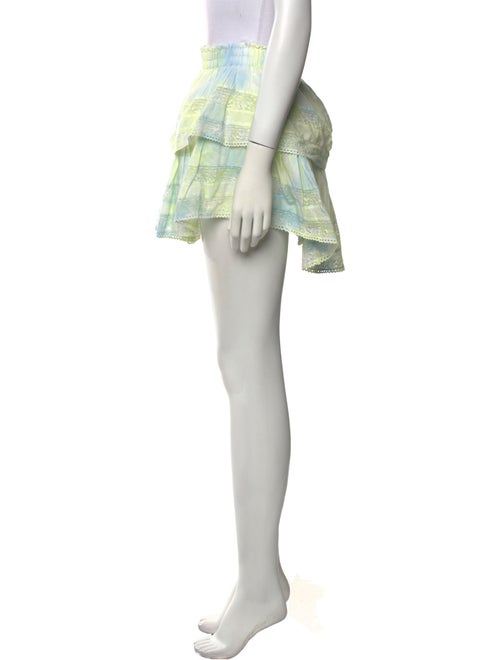 LoveShackFancy Tie-Dye Print Mini Skirt