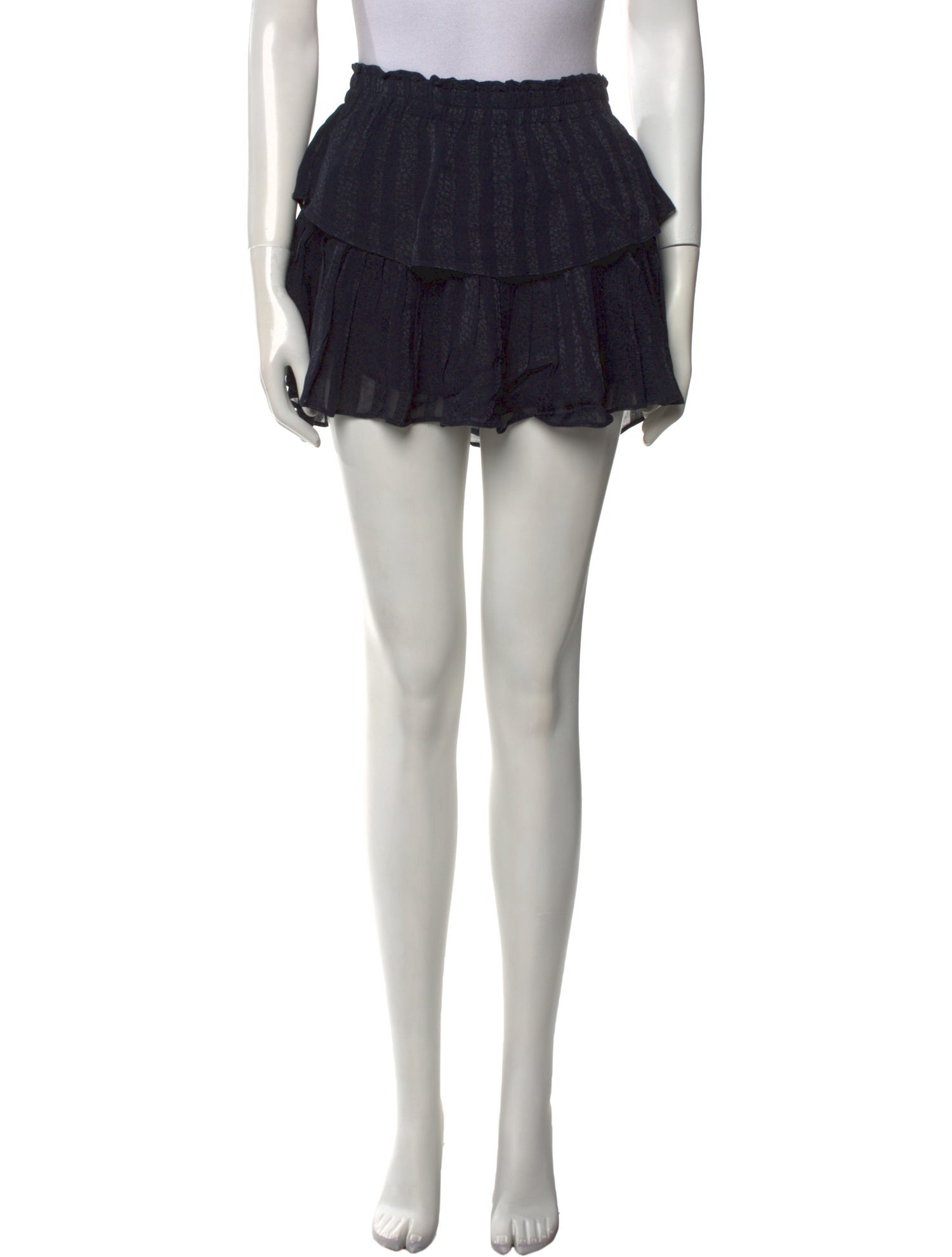 LoveShackFancy Ruffle Embellishment Mini Skirt