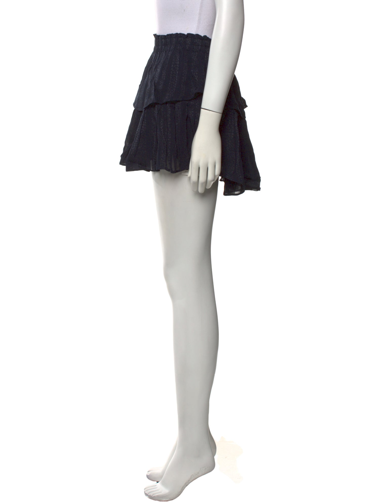 LoveShackFancy Ruffle Embellishment Mini Skirt