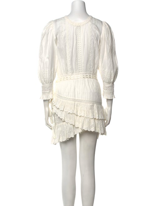 LoveShackFancy Mock Neck Mini Dress