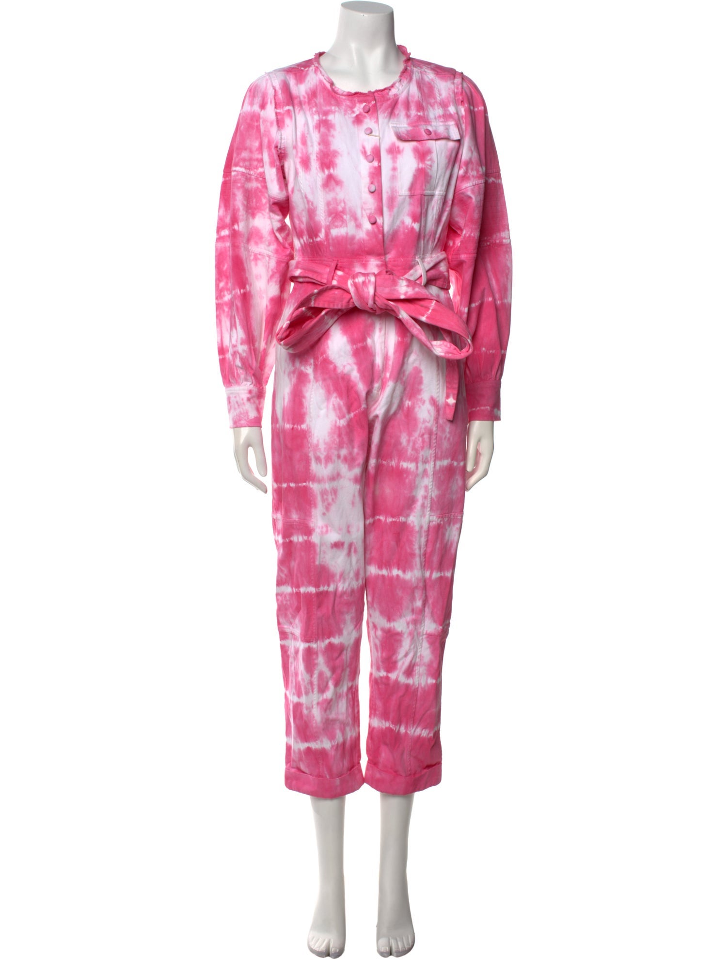 LoveShackFancy Tie-Dye Print Crew Neck Jumpsuit w/ Tags