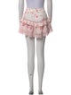 LoveShackFancy Floral Print Mini Skirt