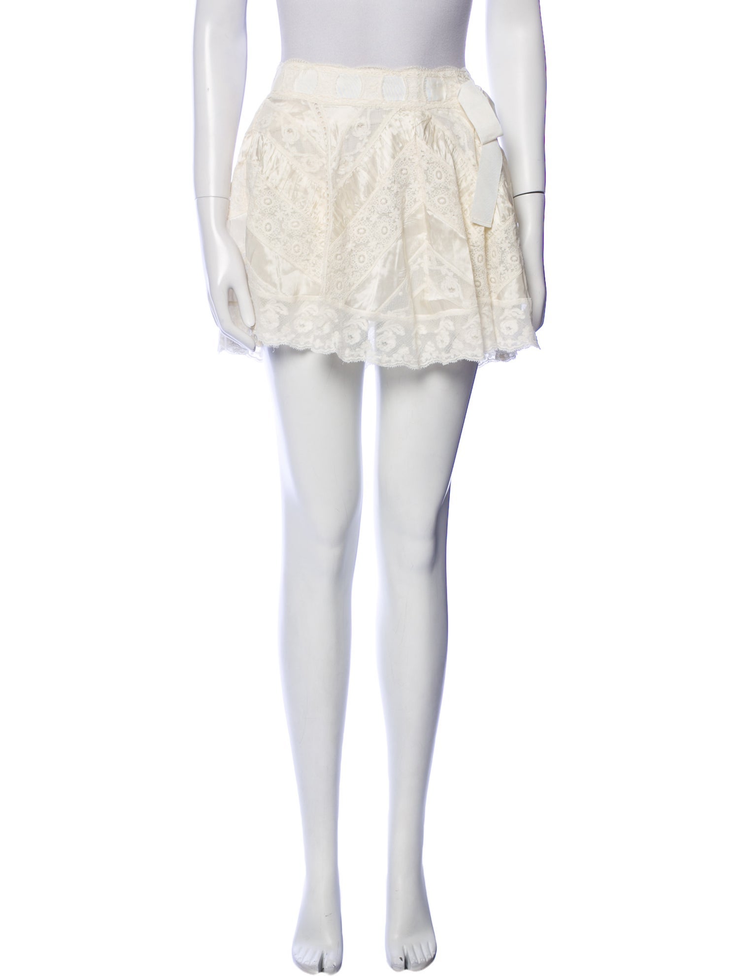 LoveShackFancy Lace Pattern Mini Skirt w/ Tags