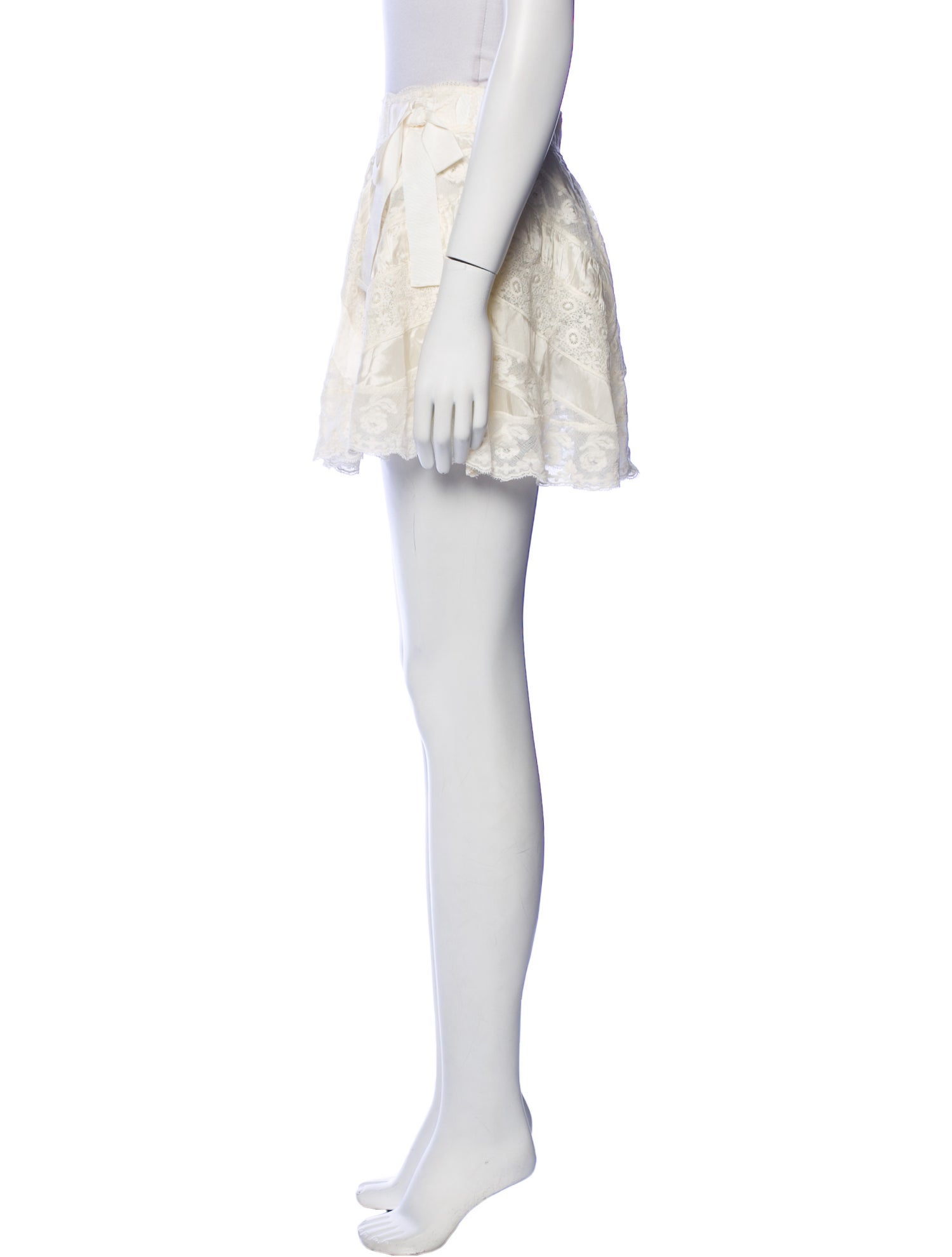 LoveShackFancy Lace Pattern Mini Skirt w/ Tags