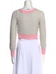 LoveShackFancy Colorblock Pattern V-Neck Sweater