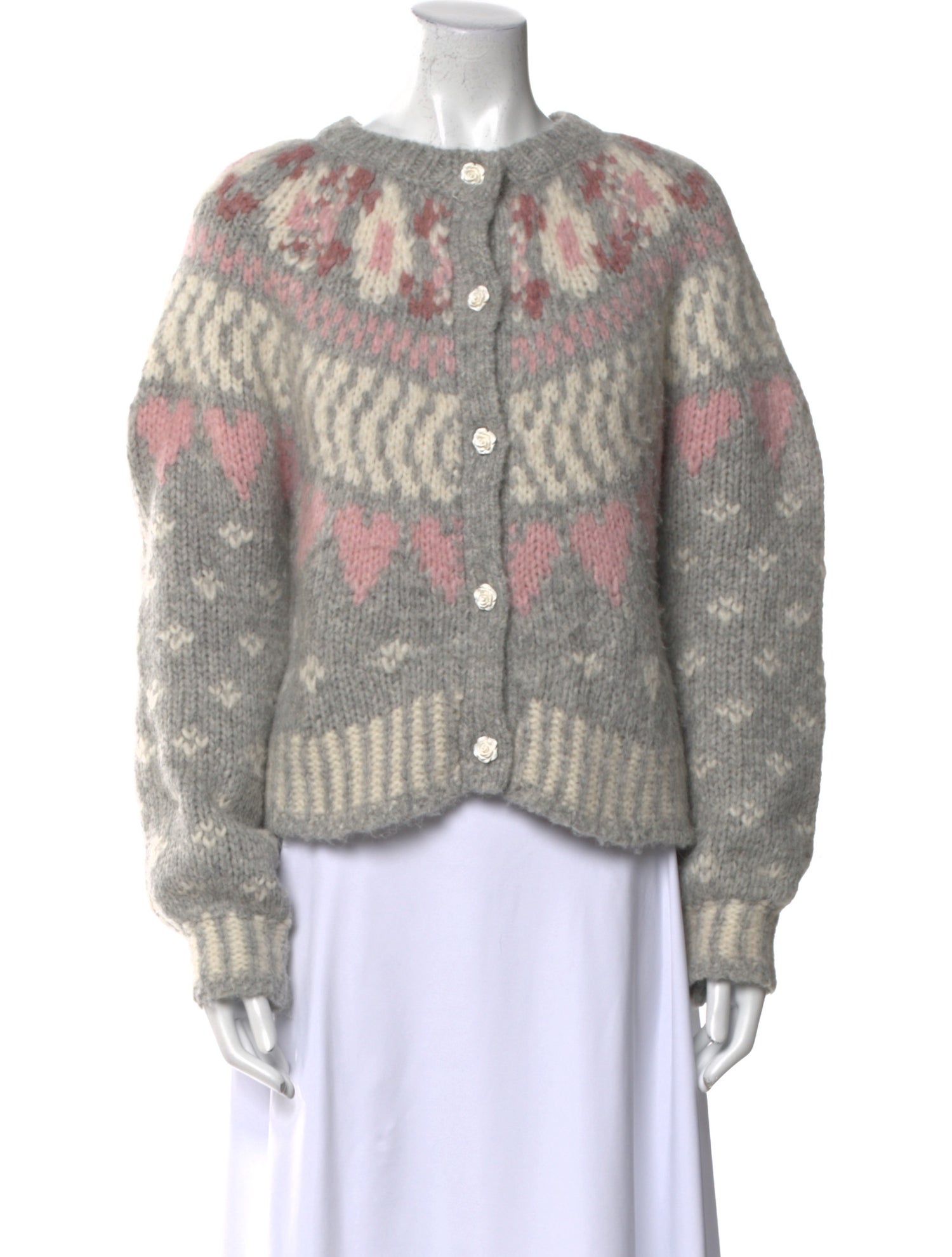 LoveShackFancy Alpaca Printed Sweater