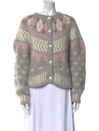 LoveShackFancy Alpaca Printed Sweater