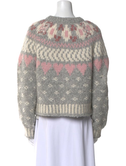 LoveShackFancy Alpaca Printed Sweater