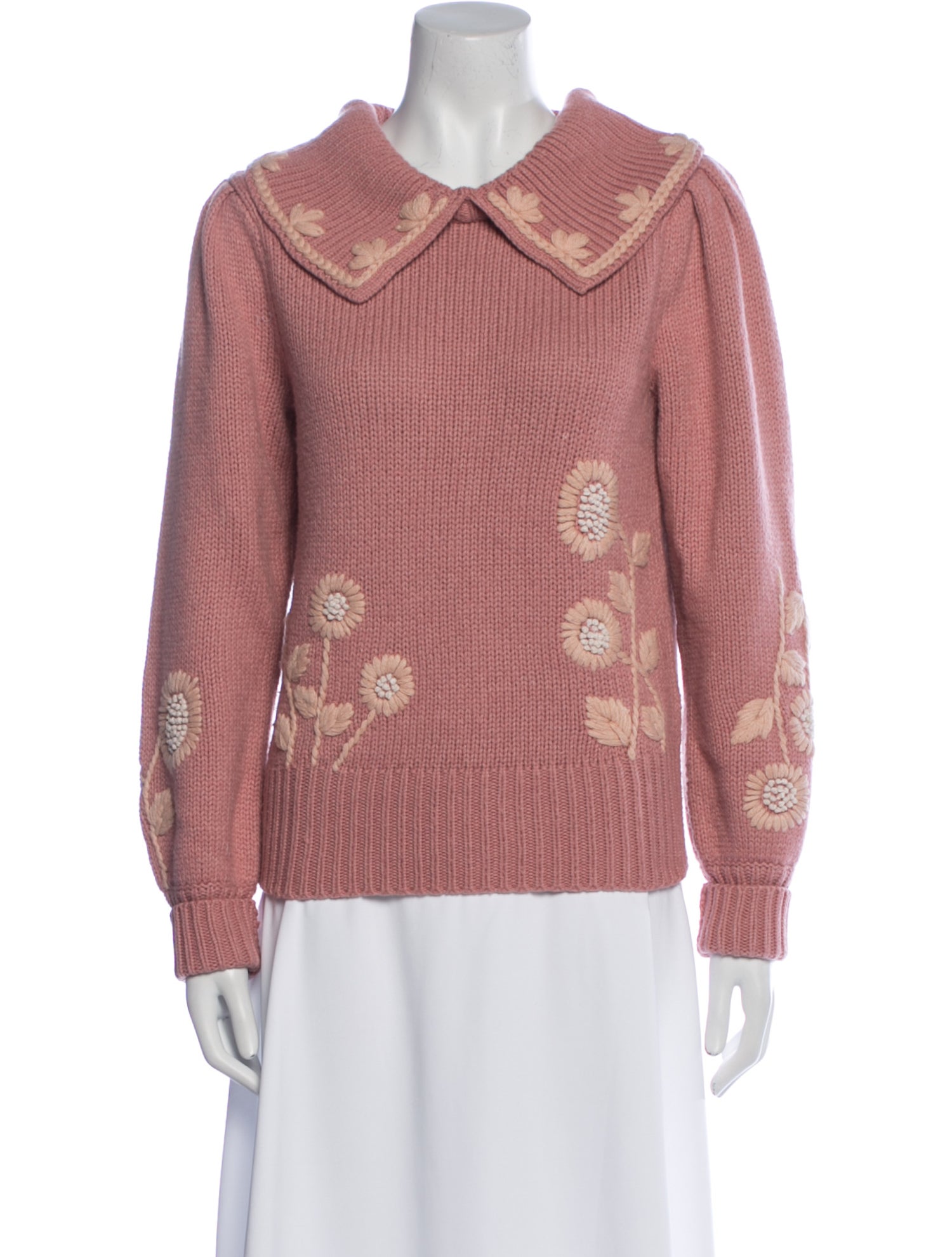 LoveShackFancy Crew Neck Sweater