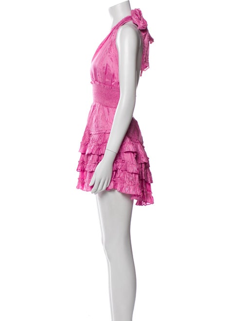 LoveShackFancy Halterneck Mini Dress