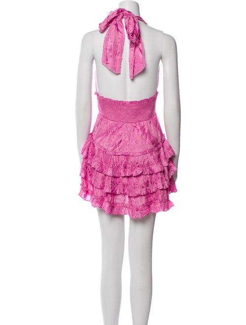 LoveShackFancy Halterneck Mini Dress