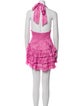 LoveShackFancy Halterneck Mini Dress