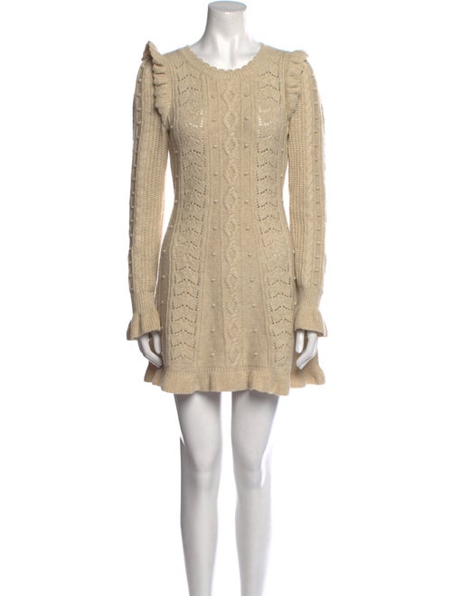 LoveShackFancy Scoop Neck Mini Dress