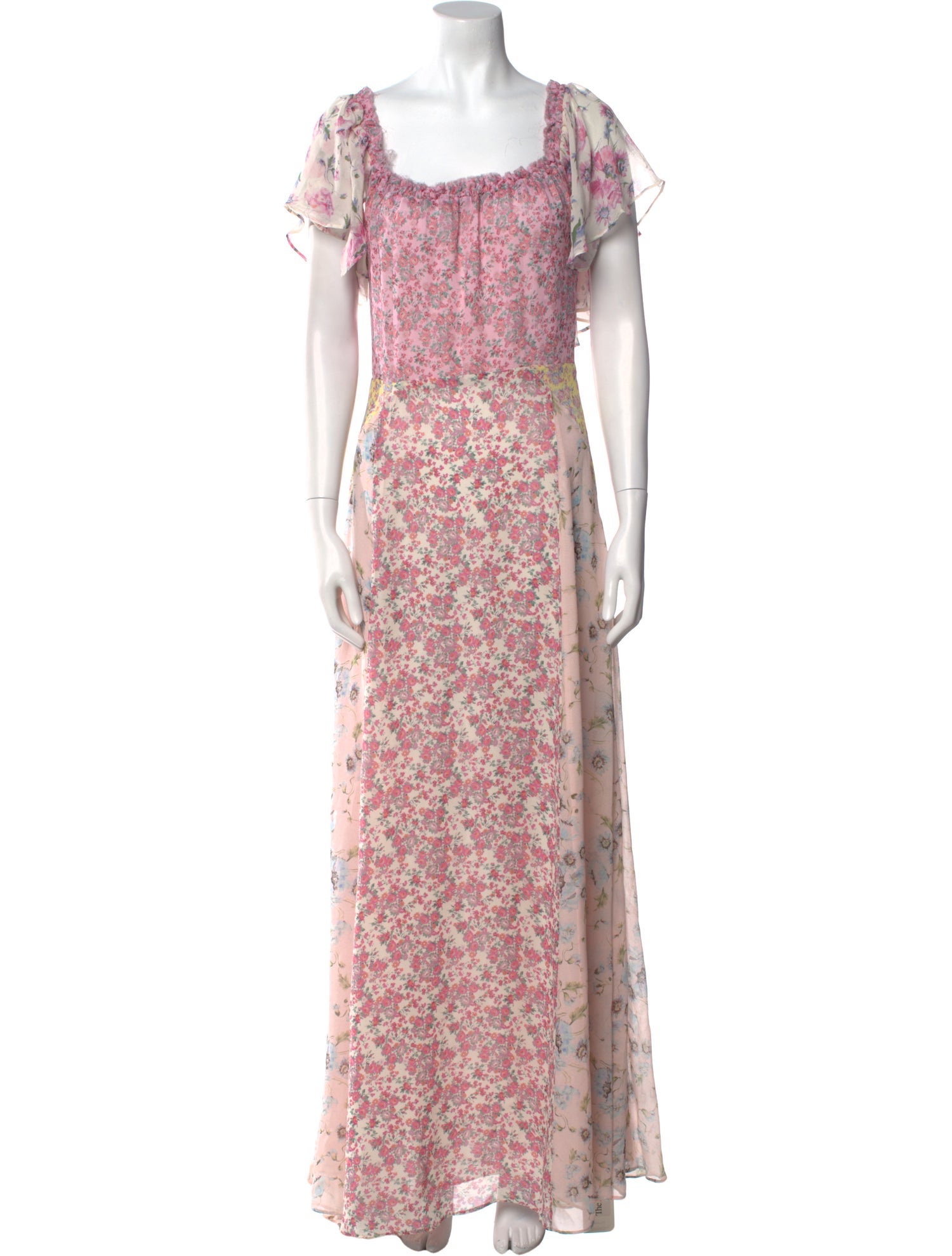 LoveShackFancy Silk Long Dress