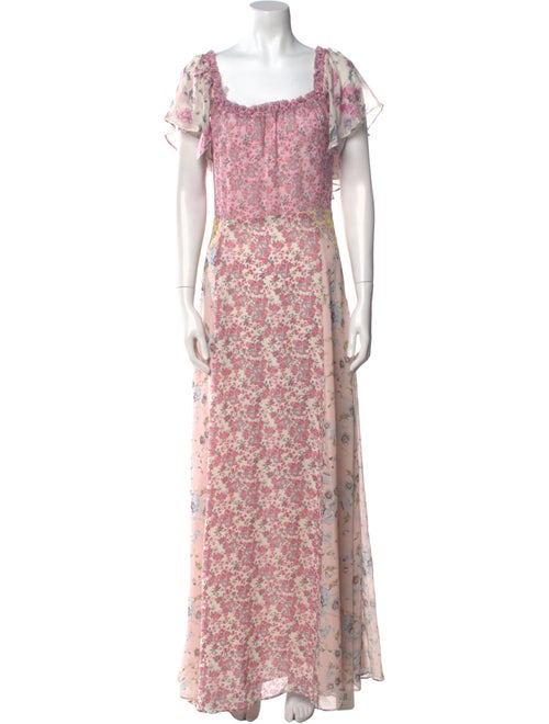 LoveShackFancy Silk Long Dress