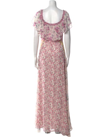 LoveShackFancy Silk Long Dress