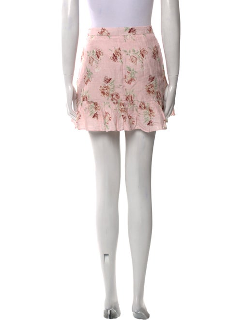 LoveShackFancy Linen Mini Skirt