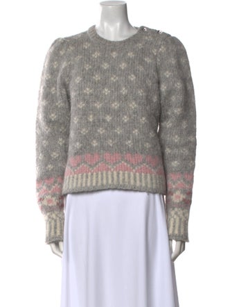 LoveShackFancy Alpaca Printed Sweater