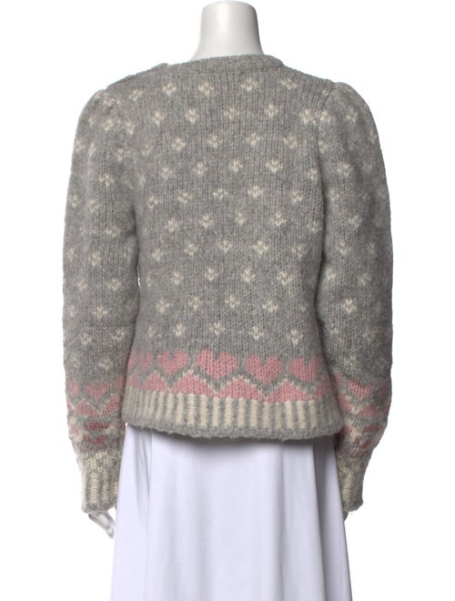 LoveShackFancy Alpaca Printed Sweater