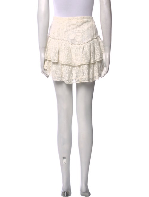 LoveShackFancy Floral Print Mini Skirt