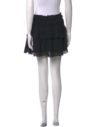 LoveShackFancy Raw-Edge Trim Mini Skirt