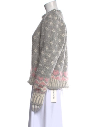 LoveShackFancy Alpaca Printed Sweater