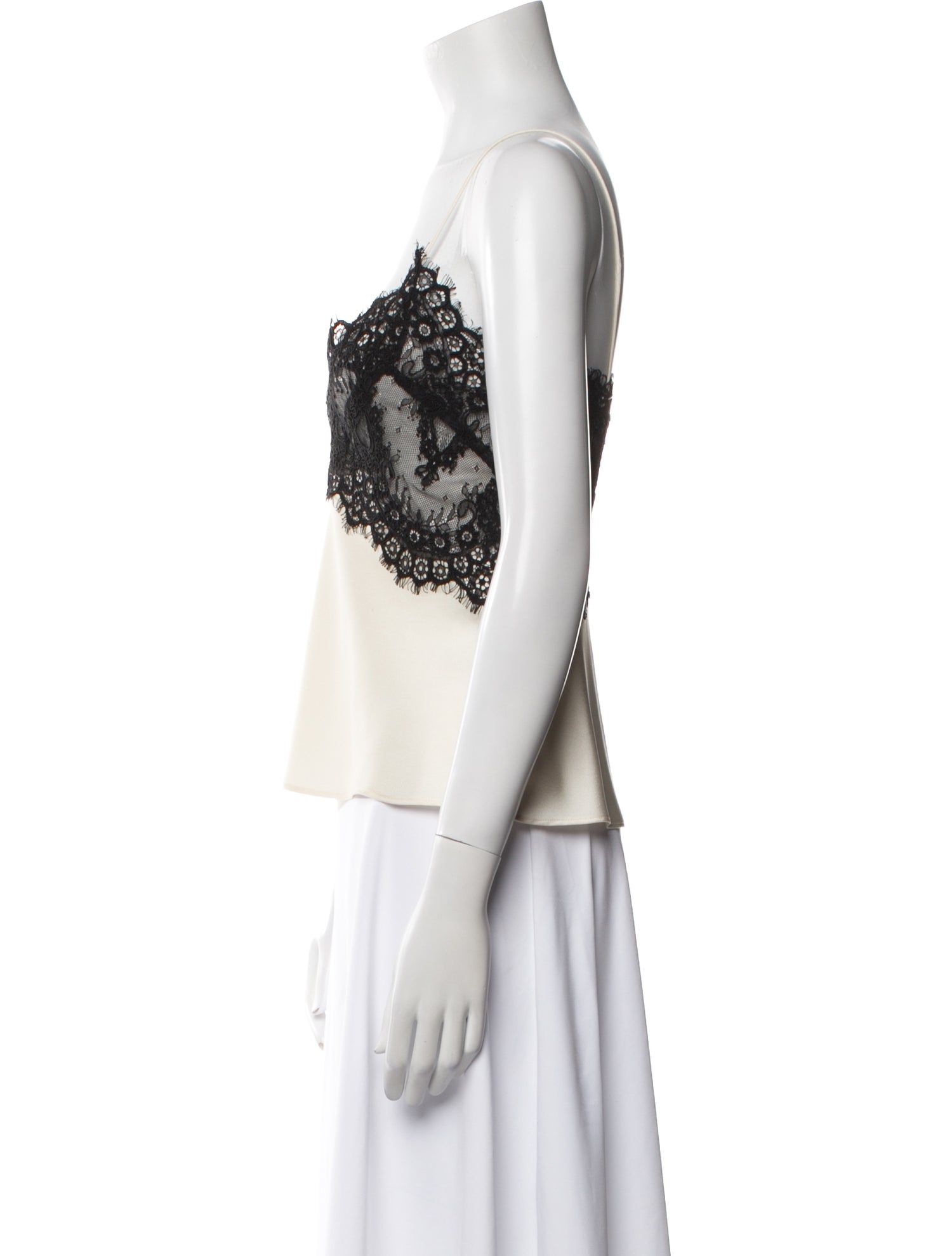 LoveShackFancy V-Neck Sleeveless Crop Top