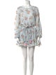 LoveShackFancy Floral Print Mini Dress