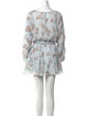 LoveShackFancy Floral Print Mini Dress