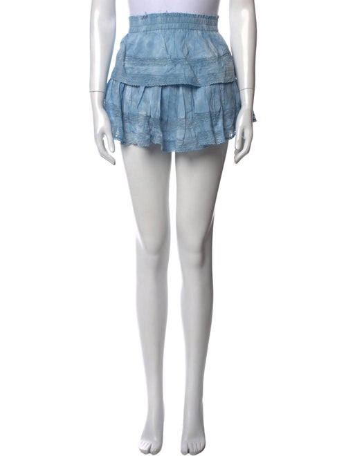LoveShackFancy Ruffle Embellishment Mini Skirt