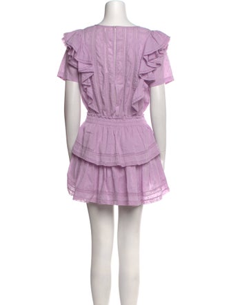 LoveShackFancy Scoop Neck Mini Dress