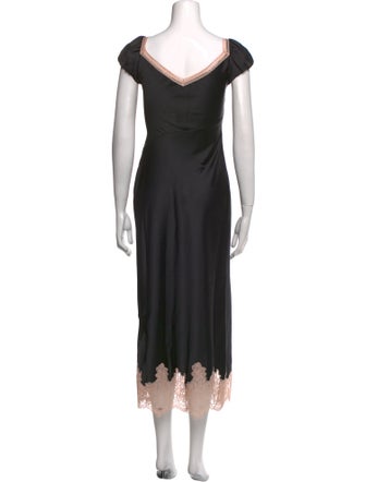 LoveShackFancy Printed Long Dress