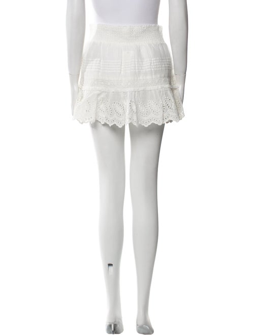LoveShackFancy Ruffle Embellishment Mini Skirt