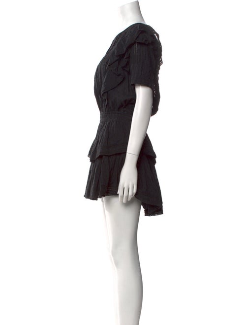 LoveShackFancy Bateau Neckline Mini Dress