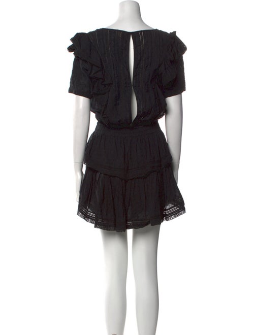 LoveShackFancy Bateau Neckline Mini Dress