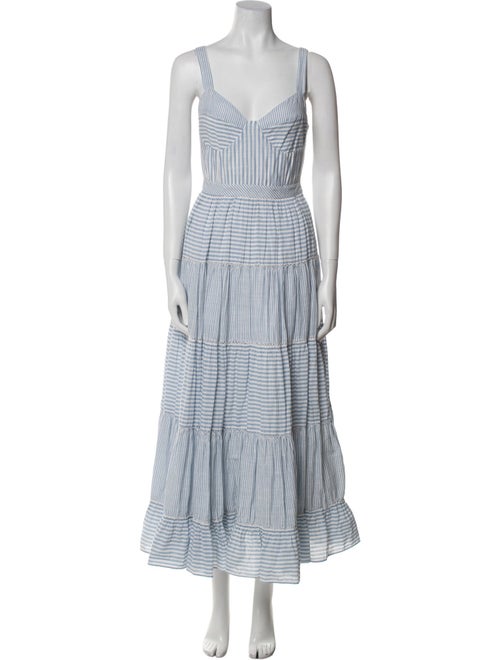 LoveShackFancy Striped Long Dress