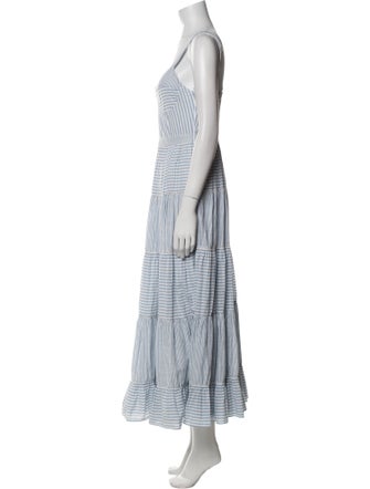 LoveShackFancy Striped Long Dress