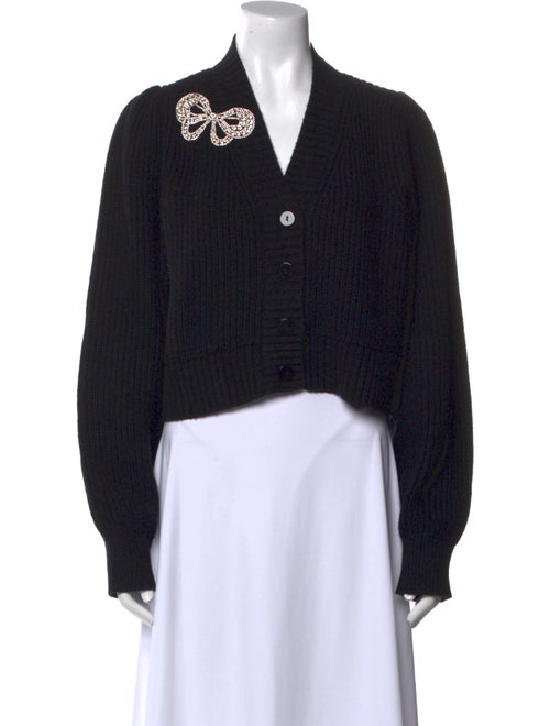 LoveShackFancy Wool V-Neck Sweater