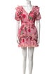 LoveShackFancy Floral Print Mini Dress