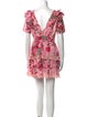 LoveShackFancy Floral Print Mini Dress